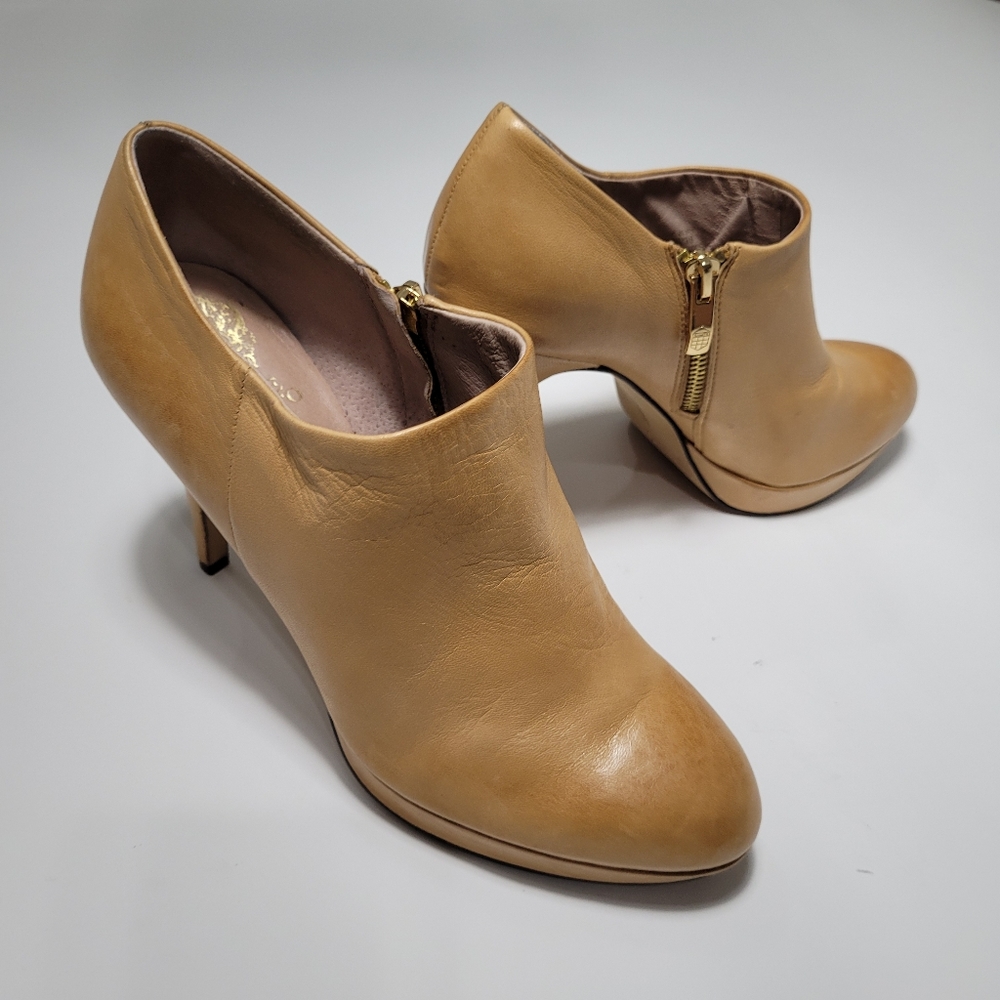 Vince Camuto Camel Elvin Booties